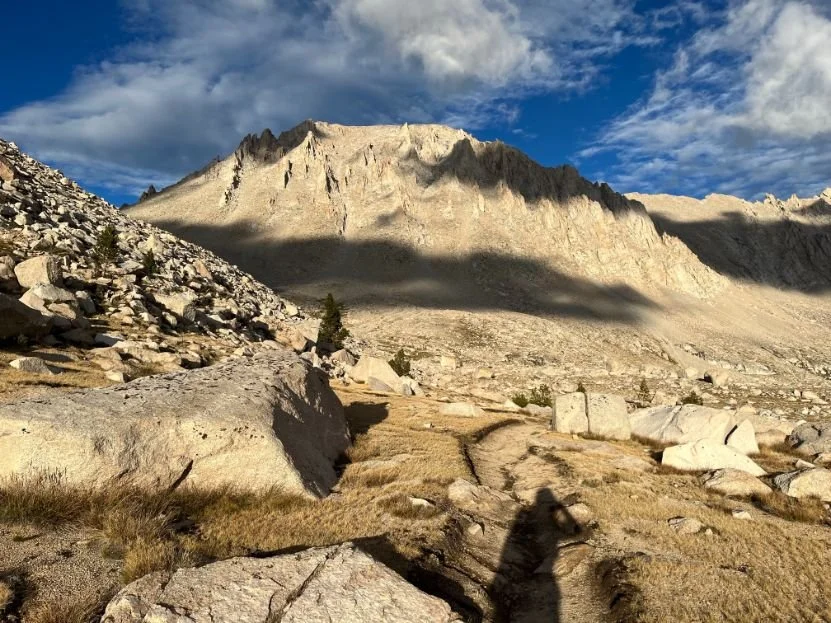 Rugged alpine terrain near Guitar Lake, looking towards the western slope of Mount Whitney.
