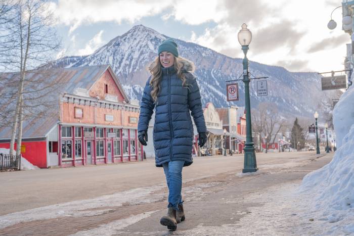 Testing the Rab Women’s Deep Cover Down Parka in deep snow and cold conditions